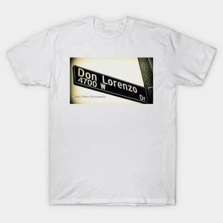 Don Lorenzo Drive, Los Angeles, California by Mistah Wilson T-Shirt
